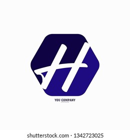 letter H logo vector template