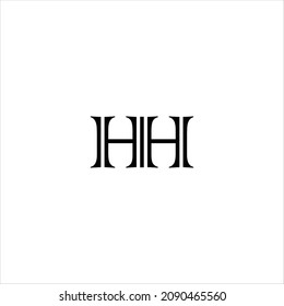 letter h h logo vector template art