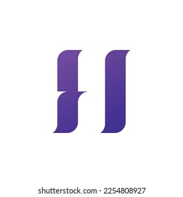Letter H logo vector template element