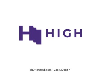 letter h logo vector template logo design