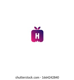 Logotipo de letra H.H Diseño de letra en vector 
