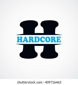 letter H logotype - logo sign theme