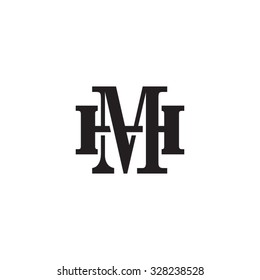 Letter H And M Monogram Logo