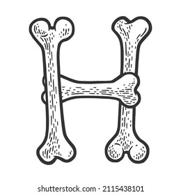 drawing designs for letter h