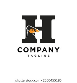 Letter H Maleo Bird Logo Icon Vector