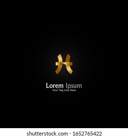 "letter H". Minimalist, simple,digital and modern logo design.
