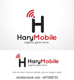 Letter H Mobile Logo Template Vector Design, Emblem, Design Concept, Creative Symbol, Icon