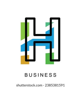 Carta H diseño de logotipo moderno, letras abstractas logotipo Monograma Vector Modelo de diseño Elemento utilizable para empresas