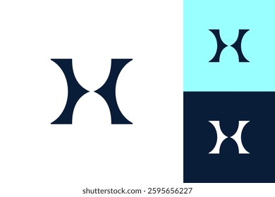 Letter H modern logo design monogram icon business