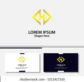 Letter H modern logo and icon. vector design template element.EPS10