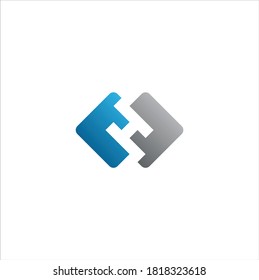 Ilustración de la plantilla de logotipo de vectores modernos de la letra H