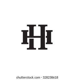 letter H and H monogram logo