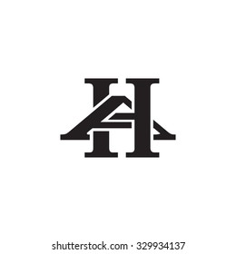 letter A and H monogram logo