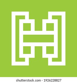 Letter H Monogram Logo Design
