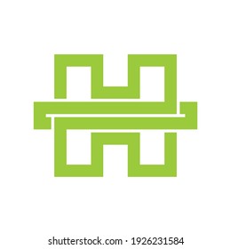 Logo-Design des Briefes H Monogram