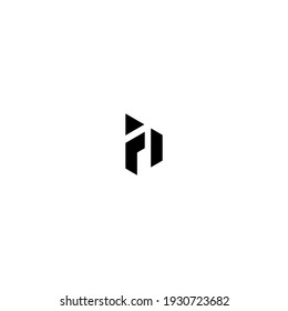 h plantilla vectorial de letra de logotipo
