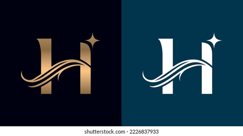 Letter H Monogram Logo design