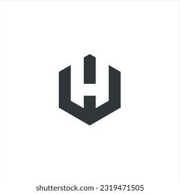 Letter H Monogram Logo for sale. very unique and different, suitable for any company and in any sector, especially companies with the initials H. Easy to remember, clean, attractive, simple, modern, e