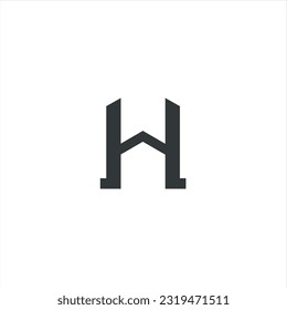 Letter H Monogram Logo for sale. very unique and different, suitable for any company and in any sector, especially companies with the initials H. Easy to remember, clean, attractive, simple, modern, e