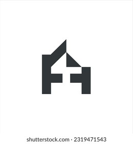 Letter H Monogram Logo for sale. very unique and different, suitable for any company and in any sector, especially companies with the initials H. Easy to remember, clean, attractive, simple, modern, e