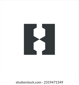 Letter H Monogram Logo for sale. very unique and different, suitable for any company and in any sector, especially companies with the initials H. Easy to remember, clean, attractive, simple, modern, e