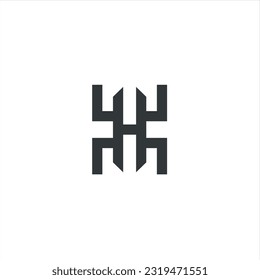 Letter H Monogram Logo for sale. very unique and different, suitable for any company and in any sector, especially companies with the initials H. Easy to remember, clean, attractive, simple, modern, e