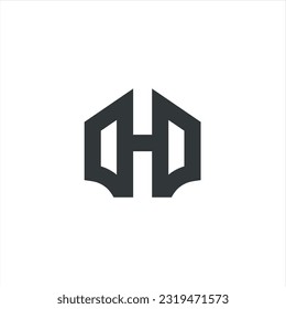 Letter H Monogram Logo for sale. very unique and different, suitable for any company and in any sector, especially companies with the initials H. Easy to remember, clean, attractive, simple, modern, e