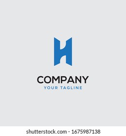 inspiración de la plantilla del logotipo de monograma H letra
