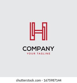 Inspiration für das Logo des Buchstaben H Monogramm
