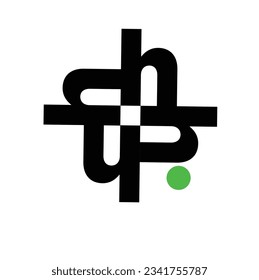 Buchstabe H, Monogramm, Vektorsymbol. H Typografie-Monogramm.