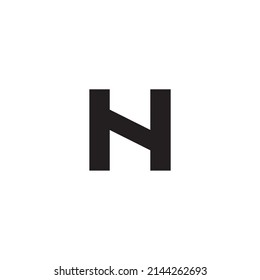 
Letter H and N square simple symbol logo vector