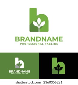 Letter H Nature Logo, suitable for any business related to Nature with H initial.