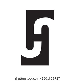 letter h negative space new stylish unique  logo