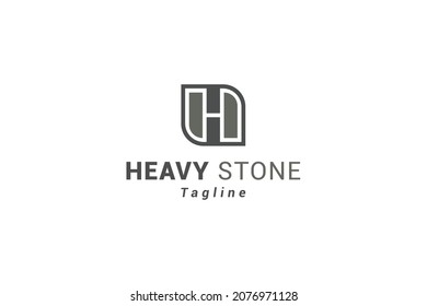 Letter H new creative simple box logo