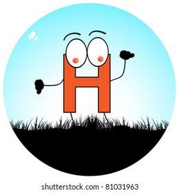 letter h on field