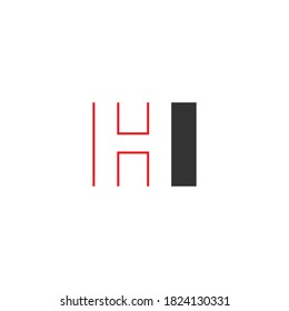 Letter H on square design concept