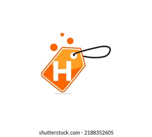 Letter H Online Shop Logo vector. online shop logo design template