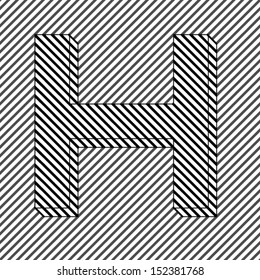 Similar Images, Stock Photos & Vectors of Letter A - optical illusion ...