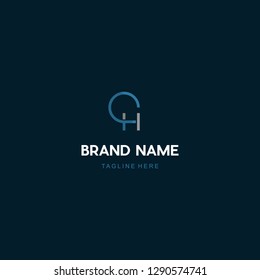 Letter H Outline Abstract Creative Modern Business Monogram Logo