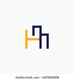 Letter H Outline Creative Modern Logo