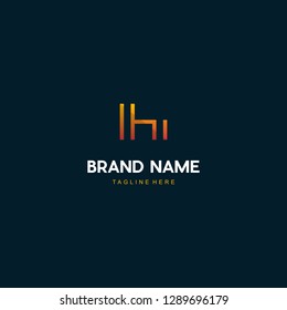 Letter H Outline Minimalist Business Modern Creative Logo