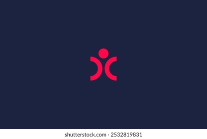 Letter h with people logo icon design vector design template inspiration