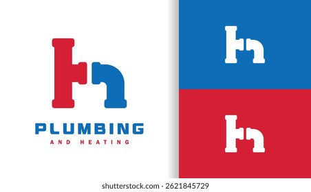 LETTER H PLUMBING AND HEATING LOGO