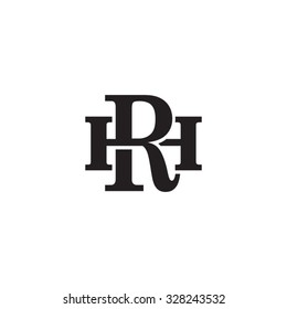 letter H and R monogram logo