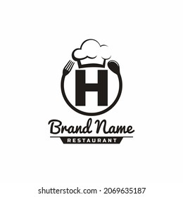 Letter H Restaurant Food Logo Design