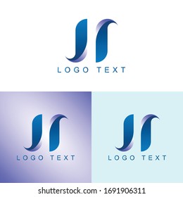 Letter H Shape Logo design template. Icon Logo Design