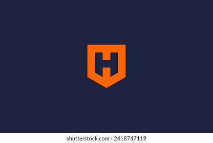 letter h with shield logo icon design vector design template inspiration