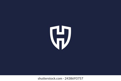 letter h with shield logo icon design vector design template inspiration