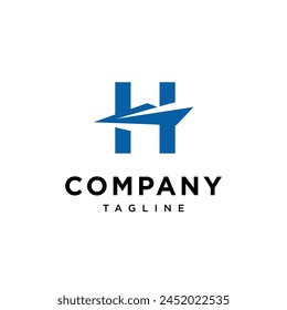 Letter H Ship Logo icon vector template.eps