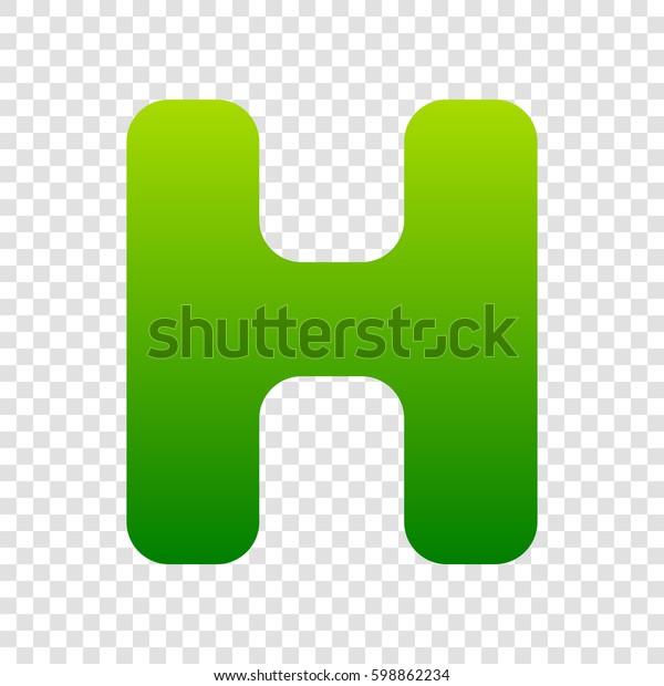 Letter H Sign Design Template Element Stock Vector (Royalty Free) 598862234